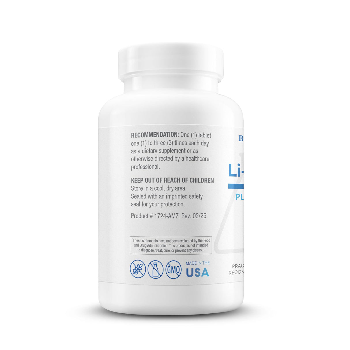 Biotics Research Li Zyme Forte Plant-sourced, phytochemically Bound Lithium, Supports Brain Function, Memory and Mood Support,100 Tablets