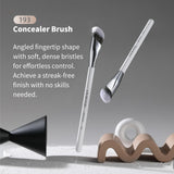 Albeaut Concealer Makeup Brushes 2 PCS Angled Brushes for Liquid, Cream, Stick Concealer Foundation Nose Contour Eyeshadow Blending(193-2pcs)