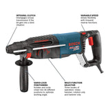 BOSCH 11255VSR Bulldog Xtreme 8 Amp 1-Inch Corded Variable Speed SDS-Plus Concrete/Masonry Rotary Hammer Drill