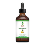 SVA Organic Marula Seed Oil - 4 Fl Oz - 100% Natural Cold Pressed Virgin Marula Oil Organic - for Face, Skin Care, Hair Care, Scalp Massage & Body Massage – Unrefined Carrier Oil with Dropper