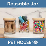 One Fur All Pet House Christmas Candles, Long Lasting, Clean Burning, Soy Wax Scented Candles for Pet Odor, Evergreen Forest