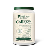 Great Lakes Wellness Bovine Collagen Peptides Powder for Skin, Hair, Nails, Joints & Digestion - Unflavored - Quick Dissolve Hydrolyzed, Non-GMO, Kosher - 32 oz