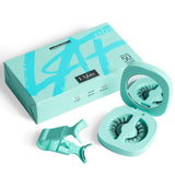 LAfabs Magnetic Eyelashes, Natural Series Magnetic lashes with applicator, Reusable Glue-free False Eyelashes, Waterproof, Lightweight Wispy lashes, Suit for Natural Makeup