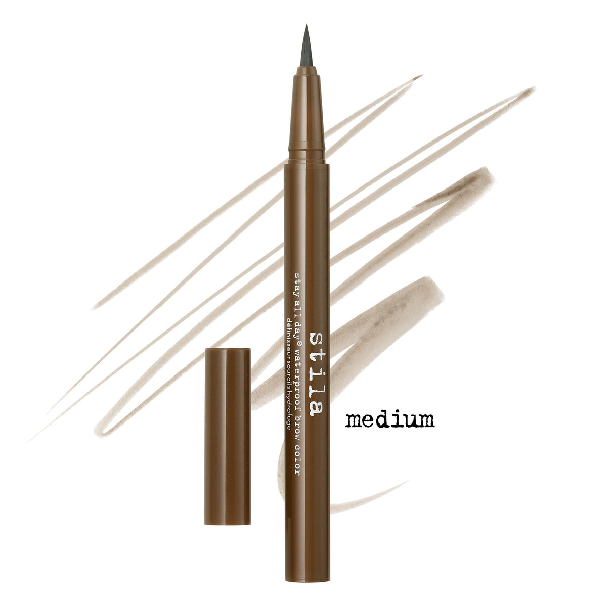 stila Stay All Day® Waterproof Brow Color | Shape & Define Eyebrows, Long-Lasting Wear, Fine Brush-Tip for Precise & Easy Application | Medium