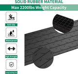 BESEA 2" Rise Rubber Threshold Ramp Wheelchair Ramp for Home Doorways 3.6 Feet Long 2200lbs Load Capacity Power Scooter Ramp