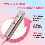 Bikini Trimmer for Women 2-in-1 – Rechargeable Electric Razors for Women, Painless Electric Shaver for Bikini, Underarm, Legs, Arms – IPX7 Waterproof, Compact Travel Design