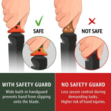 Hori Hori Garden Knife 7" with Sheath – Heavy Duty Stainless Steel Multi-Purpose Tool for Weeding, Digging & Planting, Serrated & Straight Full-Tang Blade, Non-Slip Rubber Handle with Safety Guard