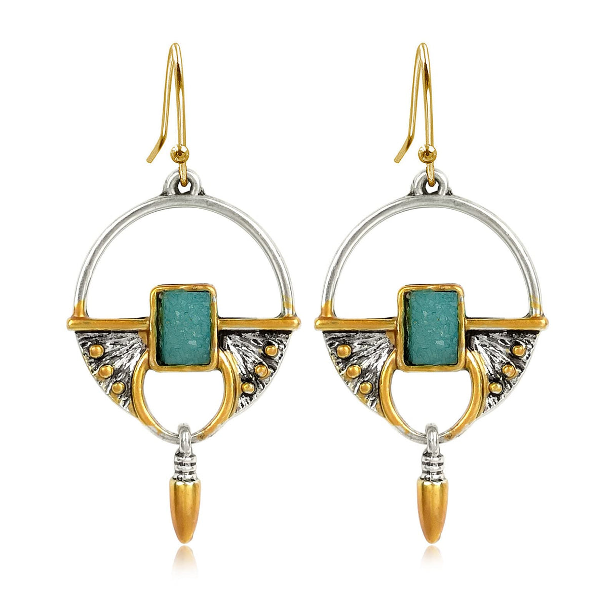 JA.S.JR Vintage Boho Earrings 14K Gold Plated Drop Dangle Earrings for Women