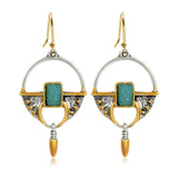 JA.S.JR Vintage Boho Earrings 14K Gold Plated Drop Dangle Earrings for Women