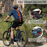 ROCKBROS Bike Seat Comfort Bike Saddle Mountain Bicycle Accessories for Men Women Soft Wide Bike Seat Cushion Dual Shock Absorbing with Reflective Strip