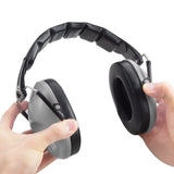 Pro For Sho 34dB NRR Hearing Protection Ear Muffs – Highest NRR Compact Design Ear Protection for Loud Events & Sensory Use (Grey)