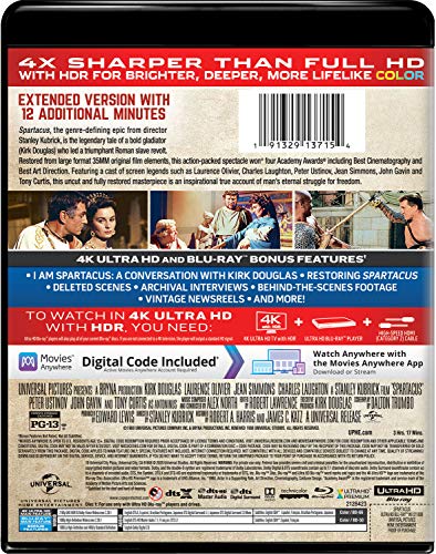 Spartacus - 4K Ultra HD + Blu-ray + Digital [4K UHD]