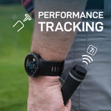 Shot Scope V5 GPS Watch, Shot Tracking, 36k+ Preloaded Courses, Full Course Maps, No Subscription, Black Bezel and Black Strap