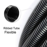 ZhiYo 100 FT 1/4” Wire Loom Split Tubing Auto Wire Conduit Flexible Cover