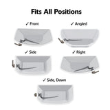 Korky StrongARM Metal Toilet Handle and Lever - Universal to Fit Front, Angled, Side, Left, and Right Mount Toilets - Contemporary Style in Brushed Gold