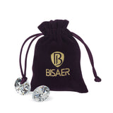 BISAER Mothers Day Gift/Lovely Rose Gold Plated Bracelets with AAA Cubic Zirconia Ruby Flower Emerald Leaf Beautiful Vine Bracelet for Women 7 Inch-Ideal Tennis Bracelets Valentine’s Day Gift