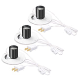 Norward 3 Set Blow Mold Light Kit Replacement,E27 E26 Single Bulb Cord Kit for Halloween,Christmas,Salt Lamp,Craft Indoor Outdoor Decorations,Salt Lamp Base with Switch Fuse Plug