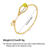 FILMOON 18K Gold Plated Tennis Racket Bracelet for Women Dainty Bangle Minimalist Jewelry