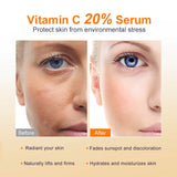 Bioglossy Vitamin C Serum 20%, Professional Vitamin C Face Serum Anti Aging Skin Care, Enhance Skin Radiance Reduce Fine Lines & Wrinkles for Women