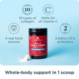 Collagen Powder Protein by Ancient Nutrition, Multi Collagen Vanilla Protein Powder, 45 Servings, with Vitamin C, Hydrolyzed Collagen Peptides Supports Skin and Nails, Gut Health, 16.7oz