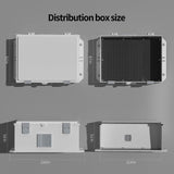 Namunanee Outdoor Electrical Junction Box, ABS Water Resistant Enclosure with Internal Mounting Panel & Hinged Cover (13" H* 9.2" L* 5.6" W)