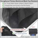 Magnetic Screen Door Thicker 255g/㎡ Mesh,Reversible Wide Left Right Side Opening Fits Door to 60 x 80, Heavy Duty Mesh French Bug Door Screen Magnetic Closure for Sliding Patio Door,Screen 62" x 81"