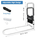 MPINOI Bed Rails for Ederly Adults Safety, Adjustable Height Bed Assist Rails for Seniors Fall Prevent Grab Bar Fits King Queen Full Twin Bed…