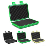 Oniissy Ruggedized Plastic Tool Box, Waterproof Carry Tool Case Safety Instrument Tool Box ABS Plastic Storage Toolbox,Sealed Safety Case For Hardware Tools, Cameras, Instruments(Black)