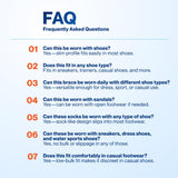 Modvel Foot & Ankle Brace Socks for Sprained Ankle Compression Sleeve - Plantar Fasciitis Relief Brace, Foot Support for pain Women & Men - Tendonitis & Arthritis Feet Sleeve, Stabilizing Ankles Wrap