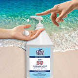 Rocky Mountain Sunscreen SPF 50 Gallon Lotion | Broad Spectrum UVA/UVB Protection | Hawaii 104 Reef Act Compliant (Oxybenzone & Octinoxate Free) | Water Resistant 80 Min. | Fragrance Free | 128 Fl Oz
