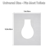 MA CHÉRIE Disposable Toilet Seat Cover 120 Pcs,Extra Large,Flushable,Travel and Pocket Size