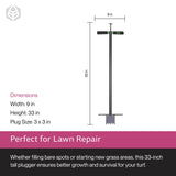 Yard Butler Sod Plugger, No-Bend Lawn Repair for Grass Plugs