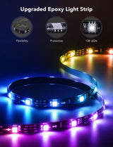 Govee TV LED Backlight,RGBIC Smart LED Strip Lights for 70-80 inch TVs, Bluetooth and Wi-Fi Control, Works with Alexa & Google Assistant, Music Sync, 99+ Scene Modes, Adapter