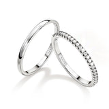 MILACOLATO 2Pcs S925 Sterling Silver Rings for Women Non Tarnish S7