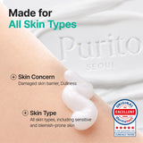 PURITO Panthenol 10% Barrier Cream for Sensitive Skin, 3.38 fl.oz
