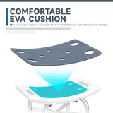 Heavy Duty Shower Chair for Inside Shower, Height Adjustable Shower Seat, Tool-Free Assembly Tub Chair, Handicap Shower Bench, Bath Stool for Senior, Elderly & Adults