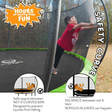 JUMPZYLLA Trampoline Outdoor 8FT 10FT 12FT 14FT 15FT 16FT with Enclosure and Ladder, ASTM Approved Recreational Trampoline for Kids and Adults, Anti-Rust Coated Frame