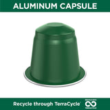 Café La Llave Espresso Aluminum Capsules, Dark Roast, 40ct