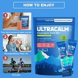 UltraCalm Super Cortisol Drink – Calm Magnesium Glycinate Powder – 30 Servings – L-theanine, Ashwagandha, Vitamin D – No Sugar – Raspberry Lemonade – Electrolytes Powder