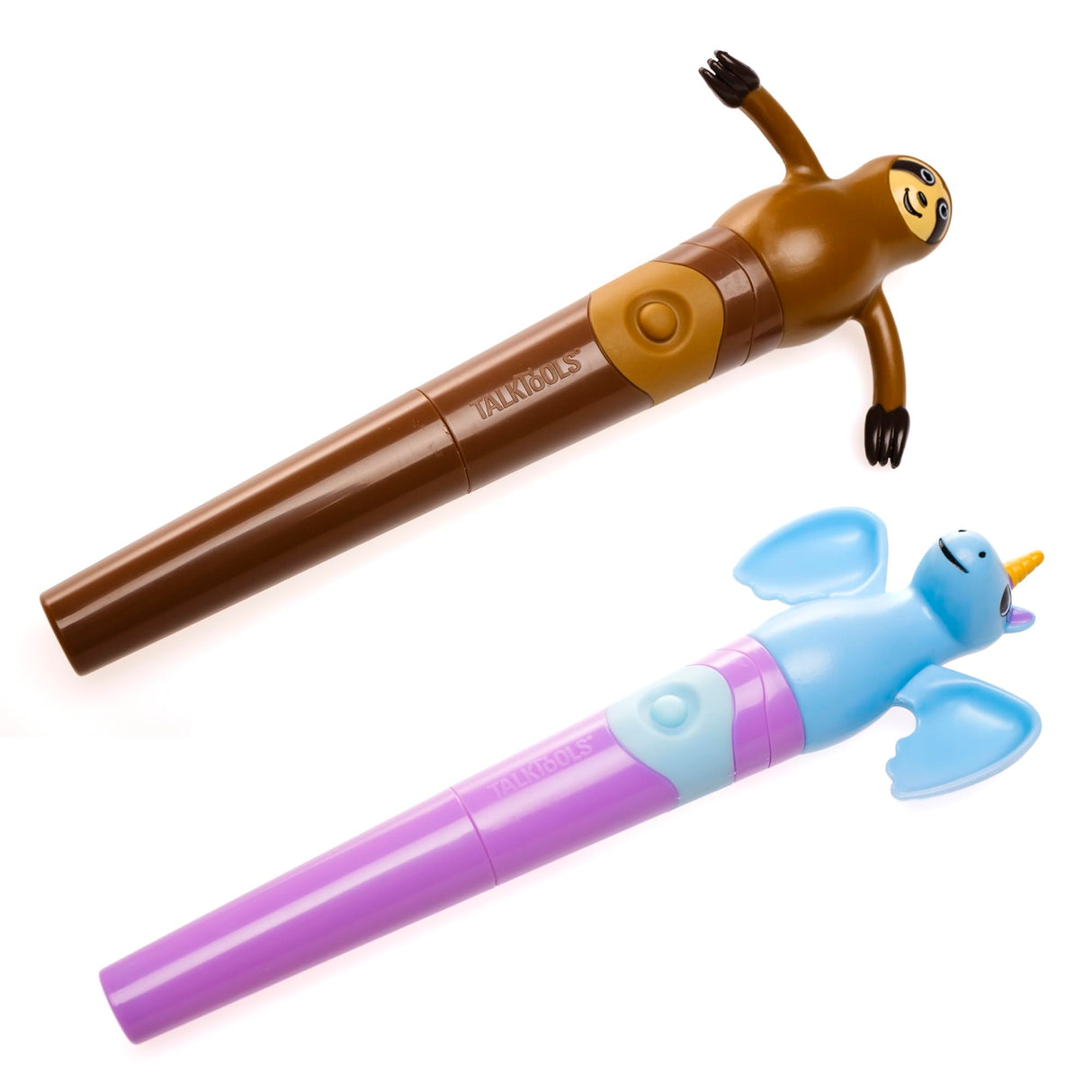 TalkTools Jiggler - Chewable Oral Facial Massager - Oral Sensory Massager - Calming Motor Therapy for Kids - Unicorn/Sloth - Set of 2