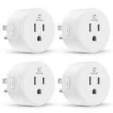 EIGHTREE Smart Plug, WiFi Outlet Works with Alexa & Google Home, Smart Home Socket with Remote Control & Timer Function, 2.4GHz WiFi Only, 4 Packs