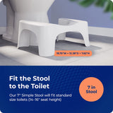 Squatty Potty Simple Curve Toilet Stool.