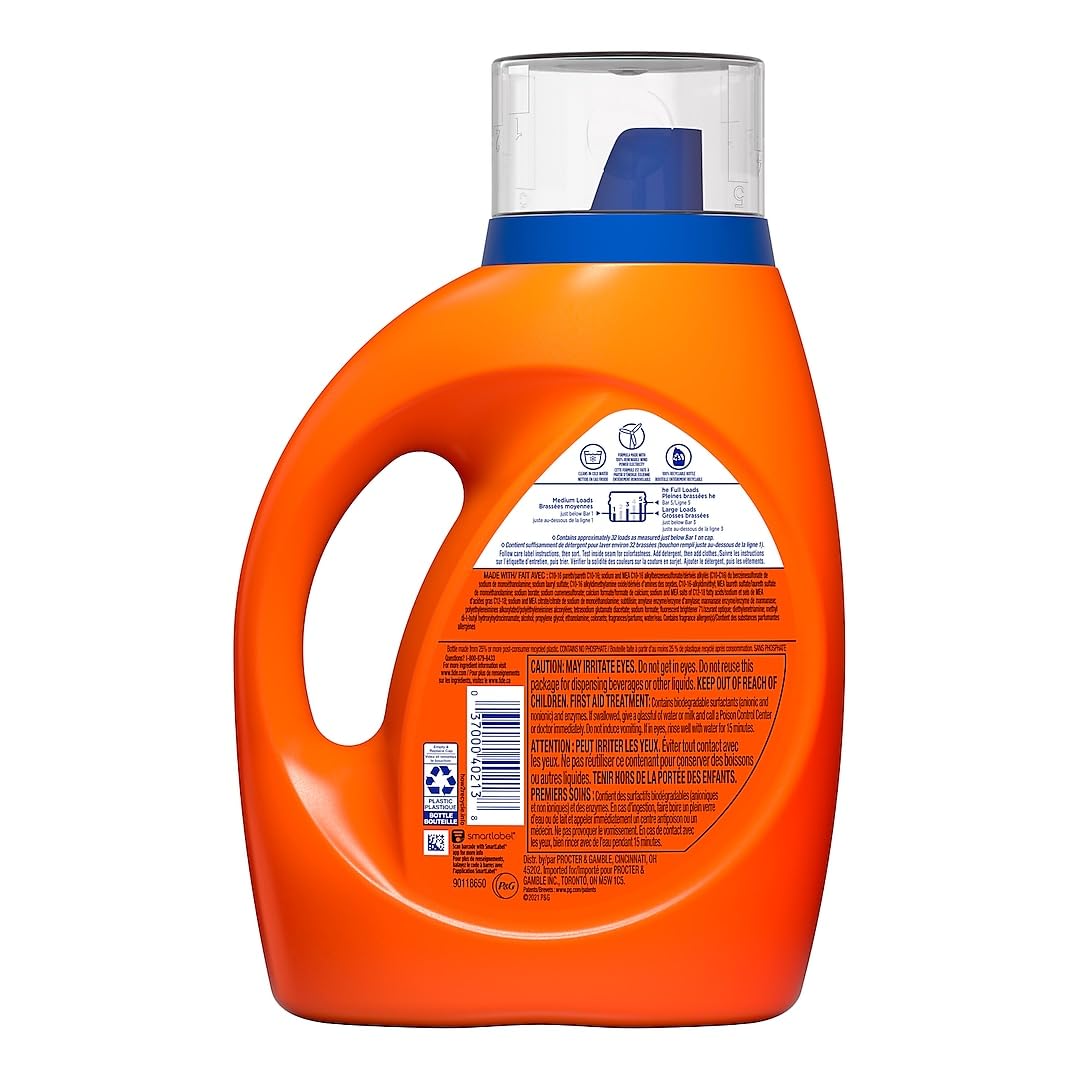 Tide Laundry Detergent Liquid Soap, Original, 32 Loads, 46 Fl Oz, 46 Fl Oz