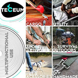 TECEUM 1" & 1.5" & 2" Webbing – 10 25 50 Yards – 40+ Colors – Heavy Duty 1 Inch 1.5 Inch 2 Inch Webbing for Climbing Outdoors Indoors Crafting DIY