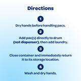 all free clear, Original, MIGHTY PACS Laundry Detergent Pacs for Sensitive Skin, Unscented and Hypoallergenic, 66 Count (Pack of 2)