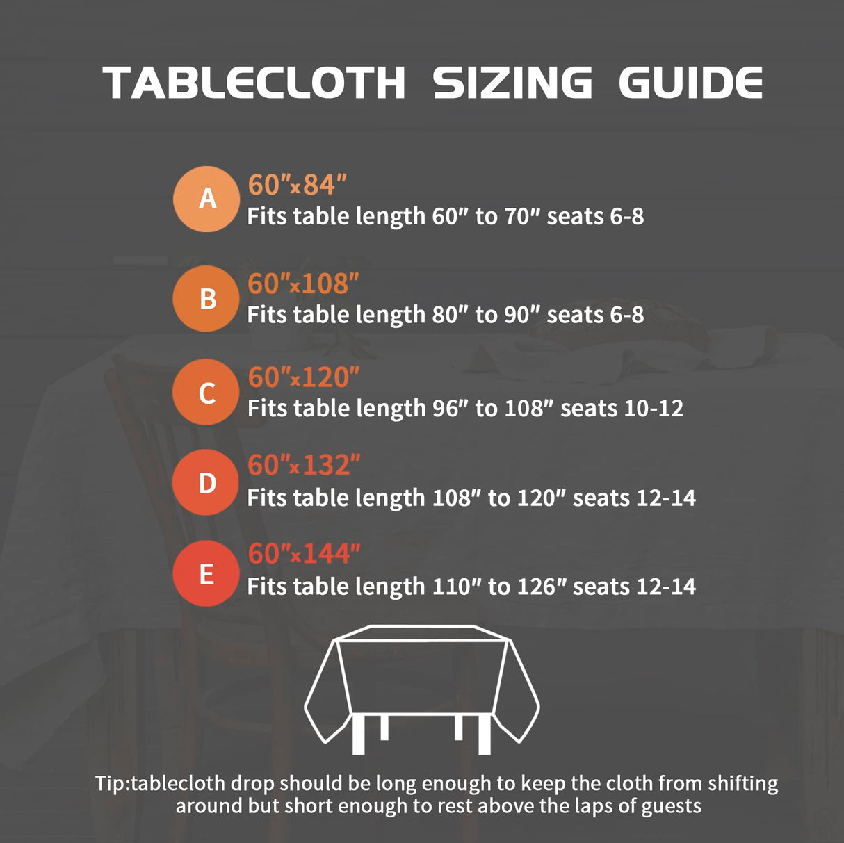 EVERLY 100% Pure Linen Rectangle Tablecloth 84Lx60W Inches for Dining,Weddings and Restaurants,Decorative Halloween,Thanksgiving,Christmas Table Cloth Machine Washable Tablecloths-Natural Linen