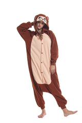 Sqlszt Animal Monkey Onesie Adult Unisex Christmas One Piece Halloween Cosplay Costume Pajamas Suit for Women Men