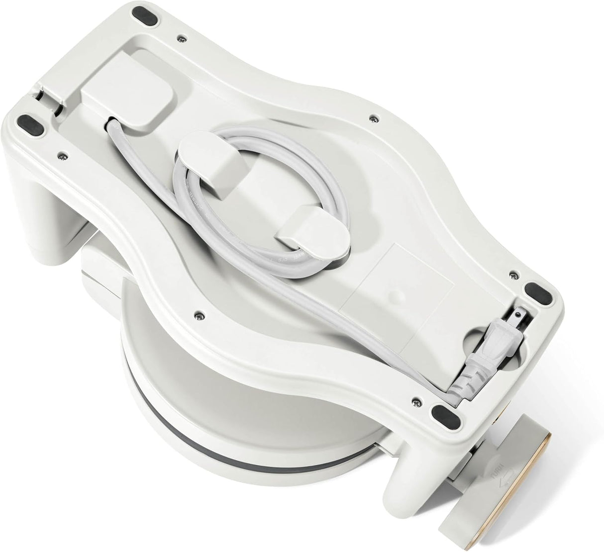 Beautiful Rotating Belgian Waffle Maker, White Icing by Drew Barrymore Makes 1-Inch Thick Waffles, Stainless Steel (White Icing)