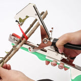 TOGETDREAM Plant Tying Machine Gardening Plant Vine Tying Tool with 20 Rolls of Tapes+10000pcs Staples, for Vegetable Grape Cucumber Tomato Flower and Pepper