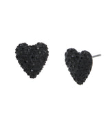 Betsey Johnson Heart Stud Earrings